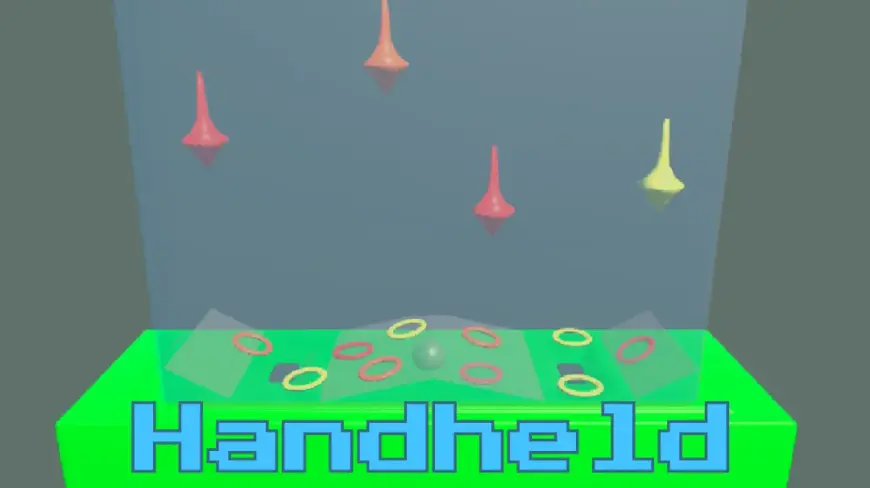 A Handheld Aqua Ring Toss Game