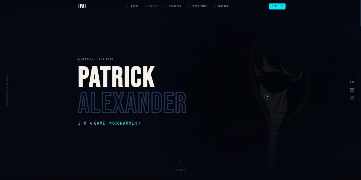 Personal Portfolio Website screenshot 1
