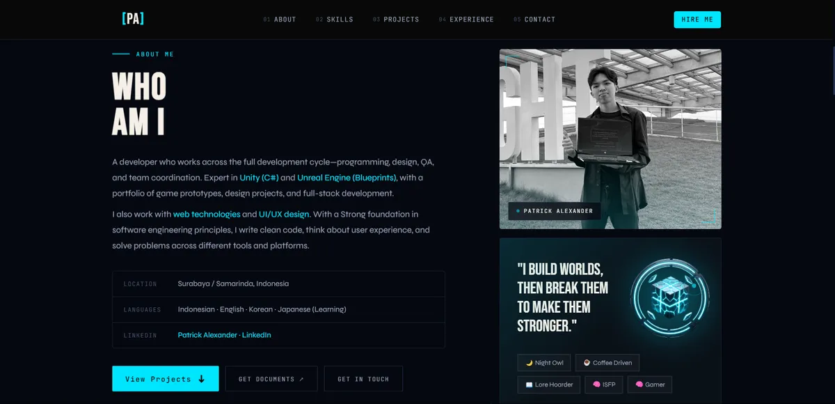 Personal Portfolio Website screenshot 2