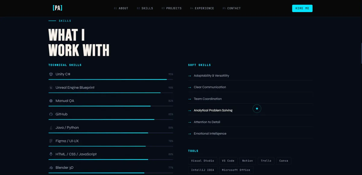 Personal Portfolio Website screenshot 3